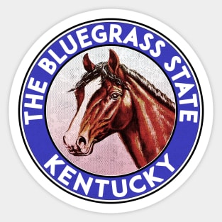 Lexington Kentucky Horse Racing The Bluegrass State Man O War Sticker